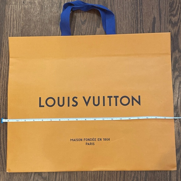 Louis Vuitton orange shopping bag 19 in wide 16 in tall - Picture 2 of 3